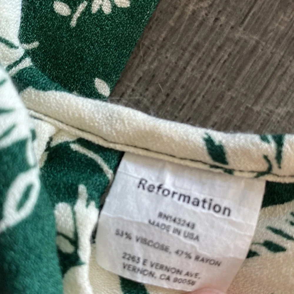 Reformation Floral Tie Masks